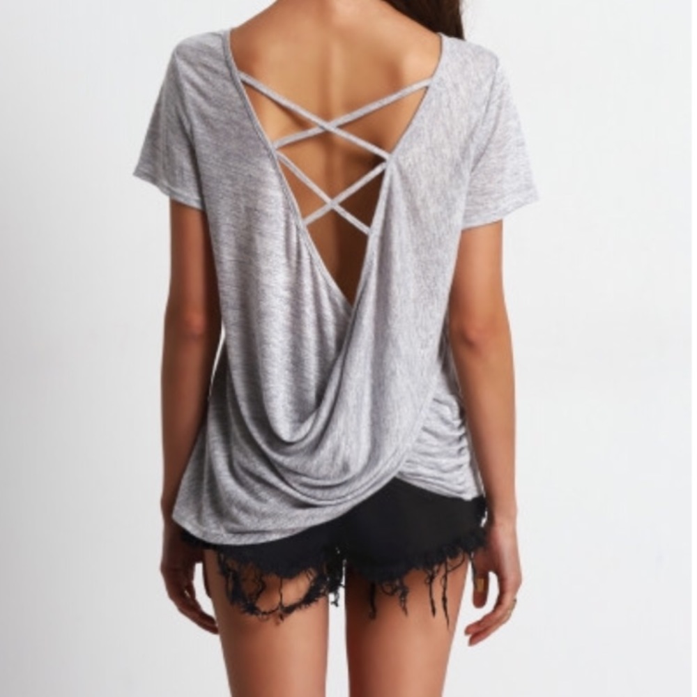 cross open back top
